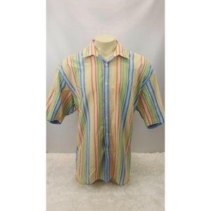 Indigo Palms Casual Short Sleeve Shirt Men XL